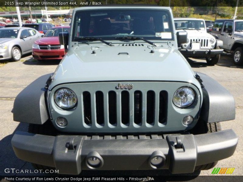 Anvil / Black 2015 Jeep Wrangler Unlimited Sport 4x4