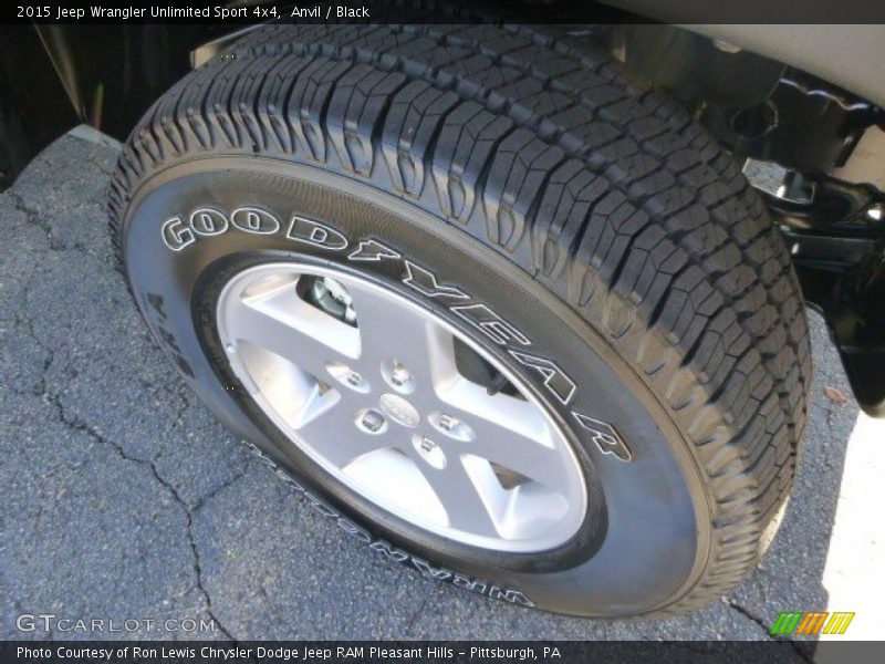 Anvil / Black 2015 Jeep Wrangler Unlimited Sport 4x4
