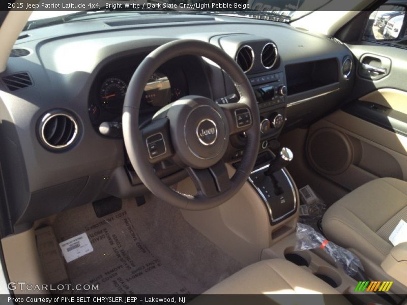 Bright White / Dark Slate Gray/Light Pebble Beige 2015 Jeep Patriot Latitude 4x4