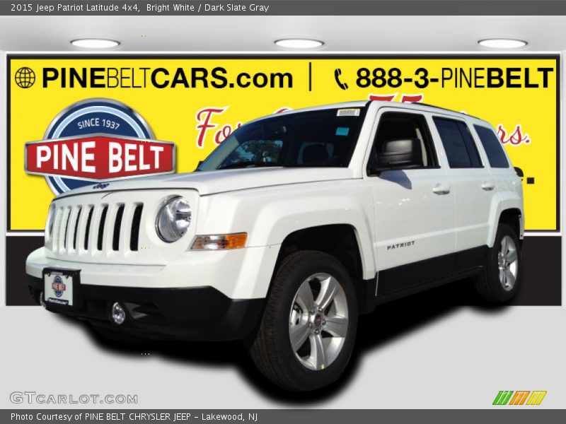 Bright White / Dark Slate Gray 2015 Jeep Patriot Latitude 4x4
