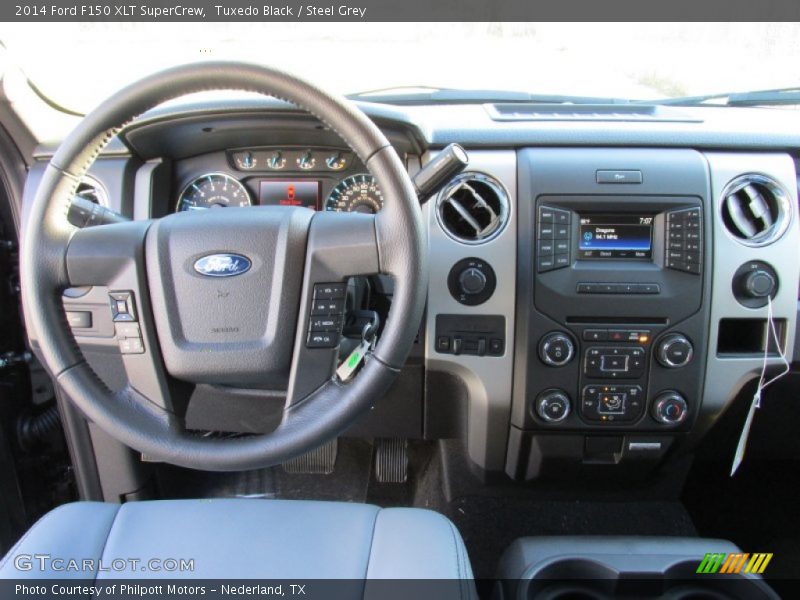Tuxedo Black / Steel Grey 2014 Ford F150 XLT SuperCrew