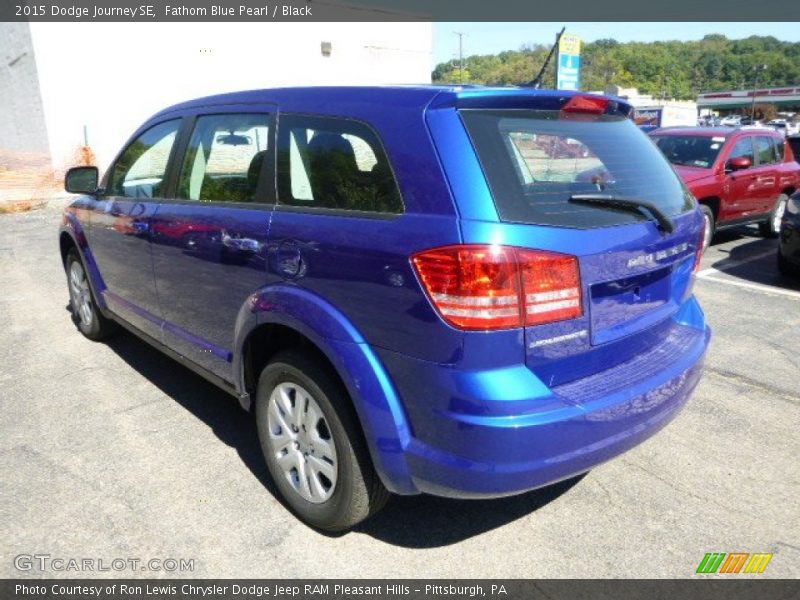 Fathom Blue Pearl / Black 2015 Dodge Journey SE