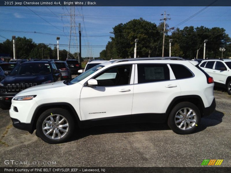 Bright White / Black 2015 Jeep Cherokee Limited 4x4