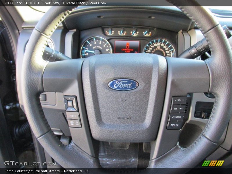 Tuxedo Black / Steel Grey 2014 Ford F150 XLT SuperCrew