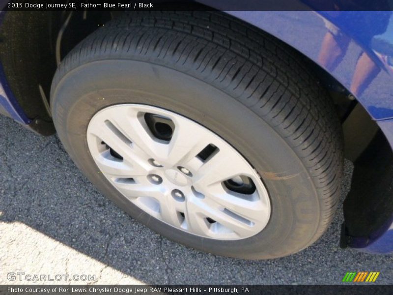 Fathom Blue Pearl / Black 2015 Dodge Journey SE
