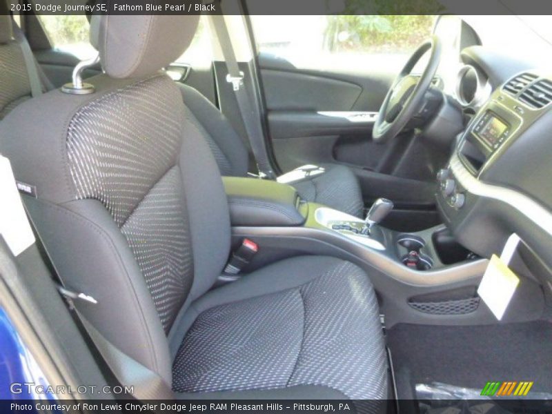 Fathom Blue Pearl / Black 2015 Dodge Journey SE