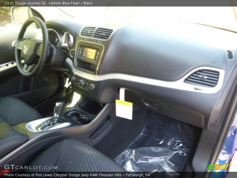 Fathom Blue Pearl / Black 2015 Dodge Journey SE