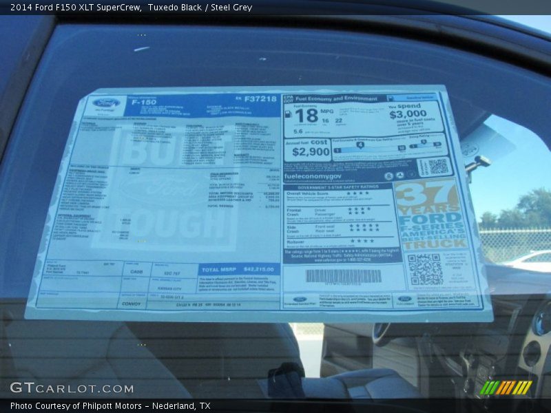 Tuxedo Black / Steel Grey 2014 Ford F150 XLT SuperCrew