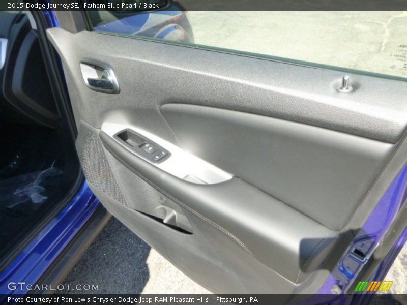 Fathom Blue Pearl / Black 2015 Dodge Journey SE