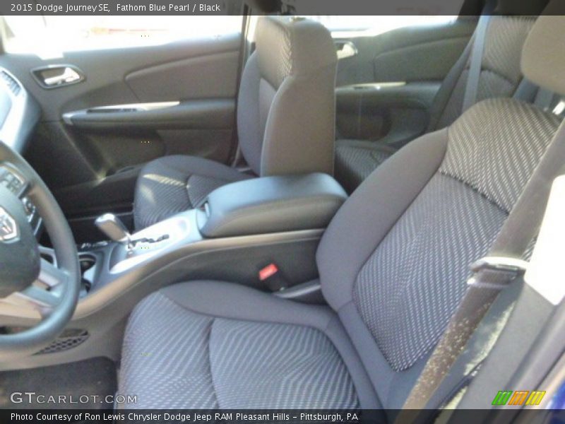 Fathom Blue Pearl / Black 2015 Dodge Journey SE