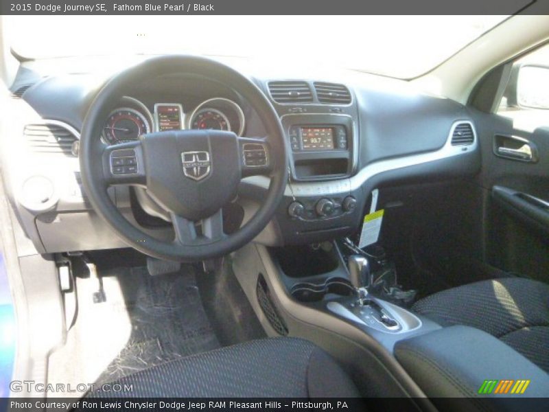 Fathom Blue Pearl / Black 2015 Dodge Journey SE
