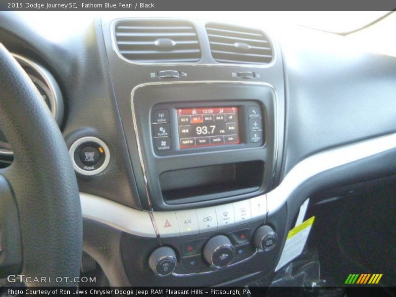 Fathom Blue Pearl / Black 2015 Dodge Journey SE