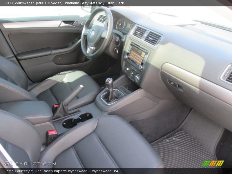 Platinum Gray Metallic / Titan Black 2014 Volkswagen Jetta TDI Sedan