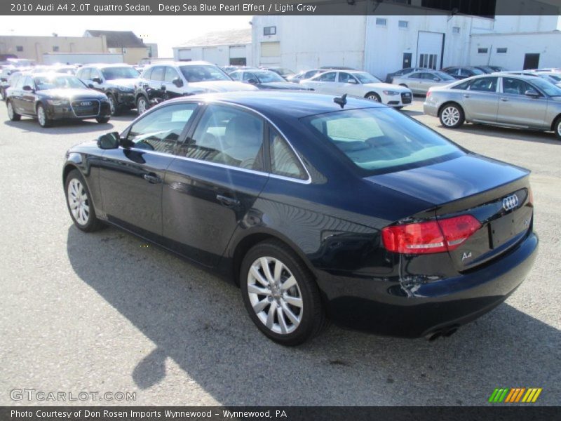 Deep Sea Blue Pearl Effect / Light Gray 2010 Audi A4 2.0T quattro Sedan