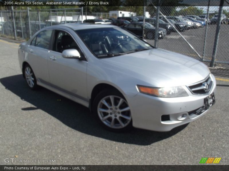 Alabaster Silver Metallic / Ebony Black 2006 Acura TSX Sedan