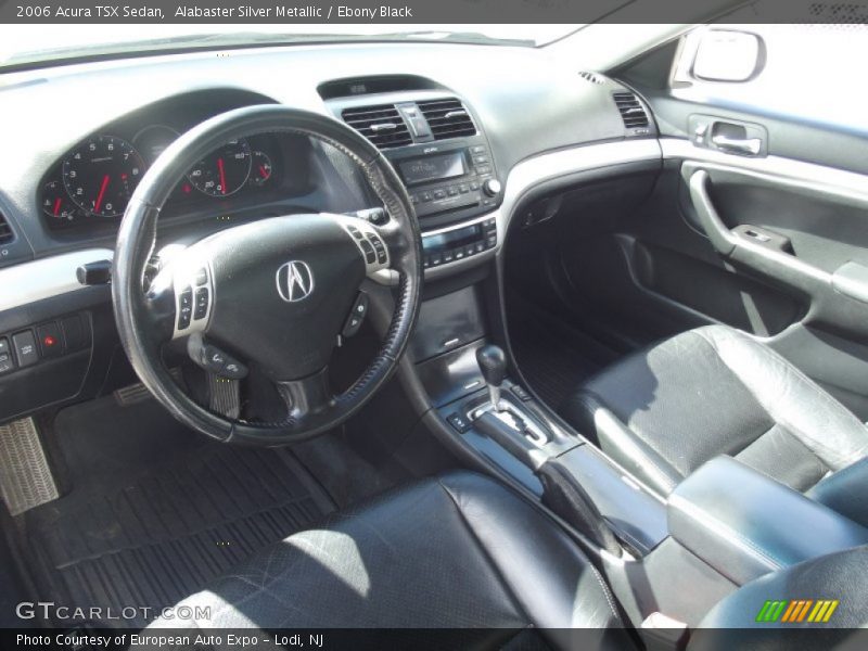 Alabaster Silver Metallic / Ebony Black 2006 Acura TSX Sedan