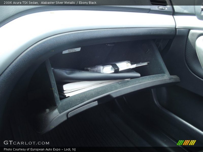Alabaster Silver Metallic / Ebony Black 2006 Acura TSX Sedan