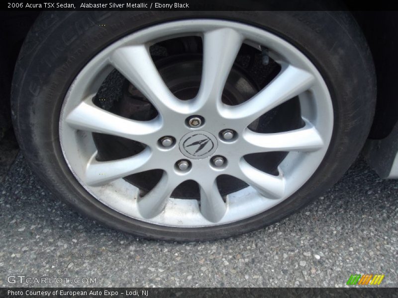 Alabaster Silver Metallic / Ebony Black 2006 Acura TSX Sedan