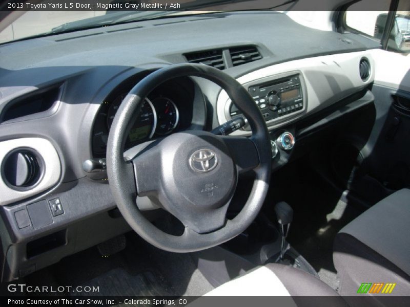 Magnetic Gray Metallic / Ash 2013 Toyota Yaris L 5 Door