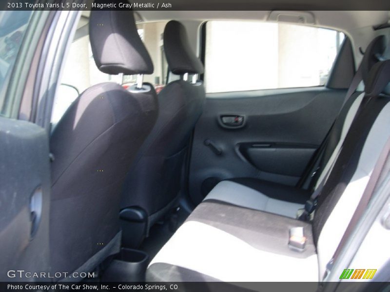 Magnetic Gray Metallic / Ash 2013 Toyota Yaris L 5 Door