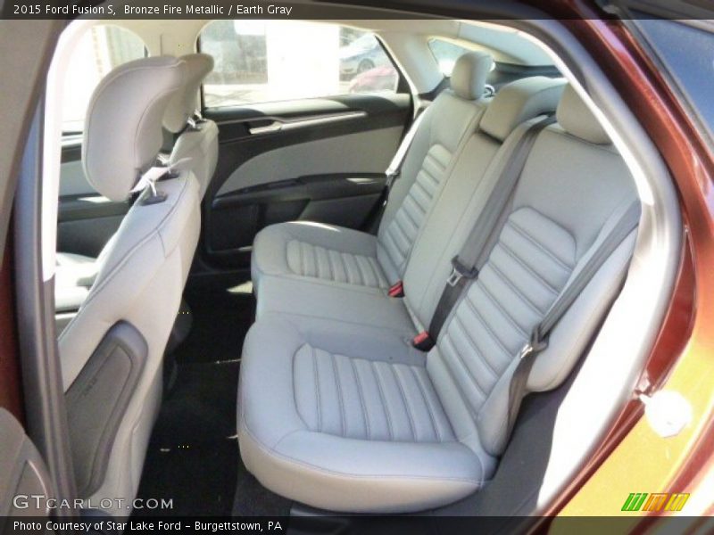 Bronze Fire Metallic / Earth Gray 2015 Ford Fusion S