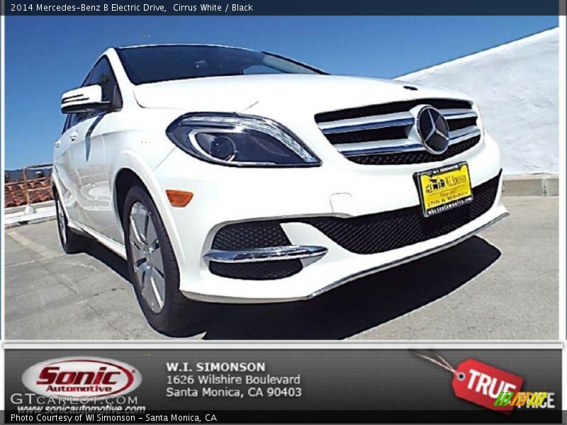 Cirrus White / Black 2014 Mercedes-Benz B Electric Drive