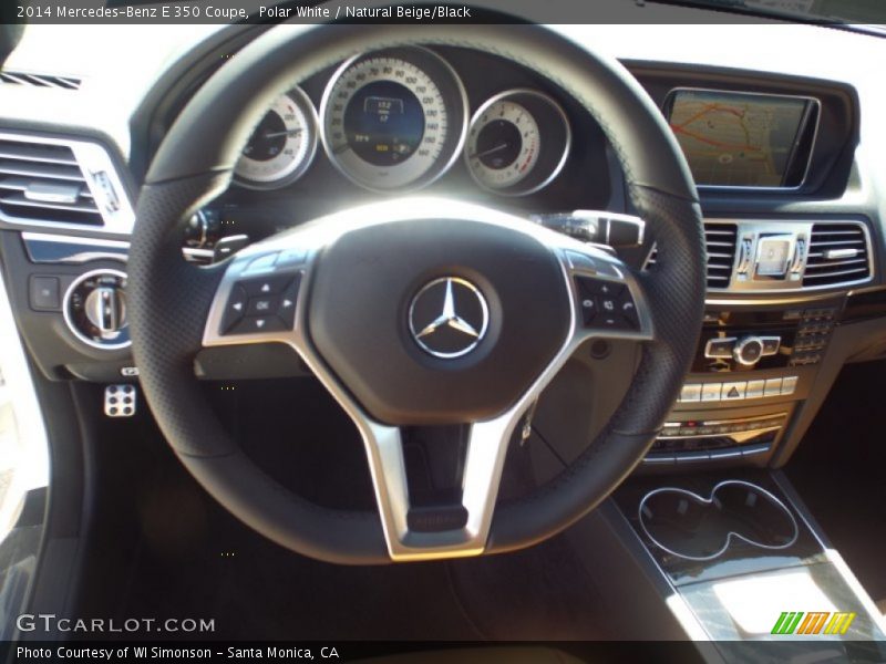 Polar White / Natural Beige/Black 2014 Mercedes-Benz E 350 Coupe
