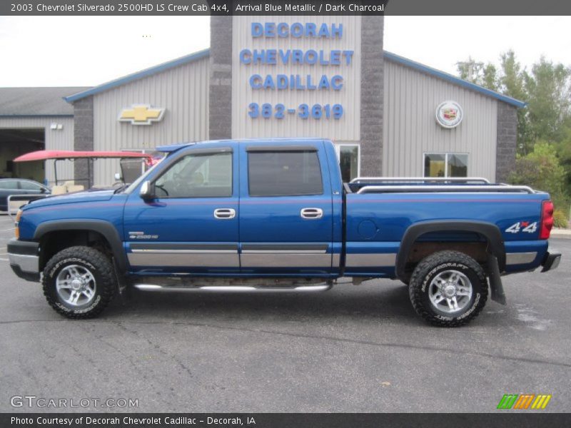 Arrival Blue Metallic / Dark Charcoal 2003 Chevrolet Silverado 2500HD LS Crew Cab 4x4