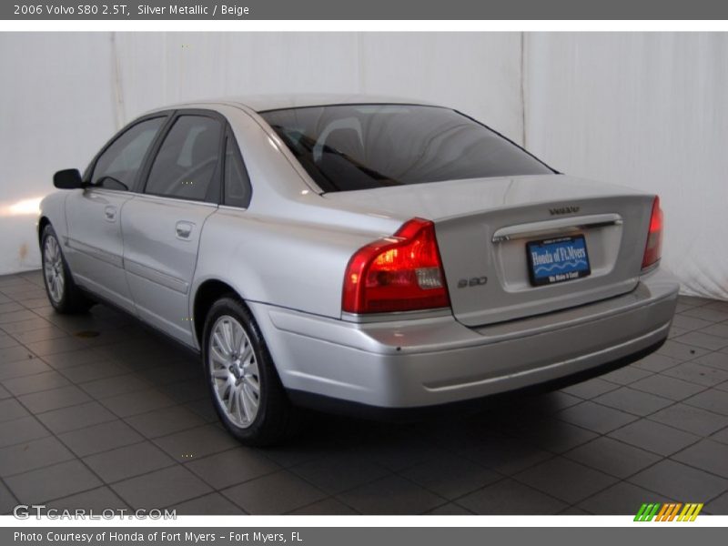 Silver Metallic / Beige 2006 Volvo S80 2.5T