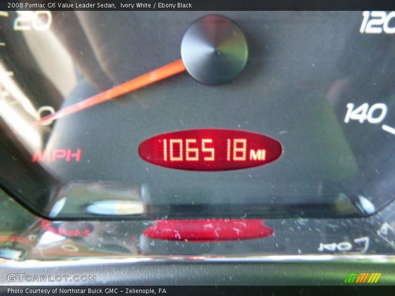 Ivory White / Ebony Black 2008 Pontiac G6 Value Leader Sedan