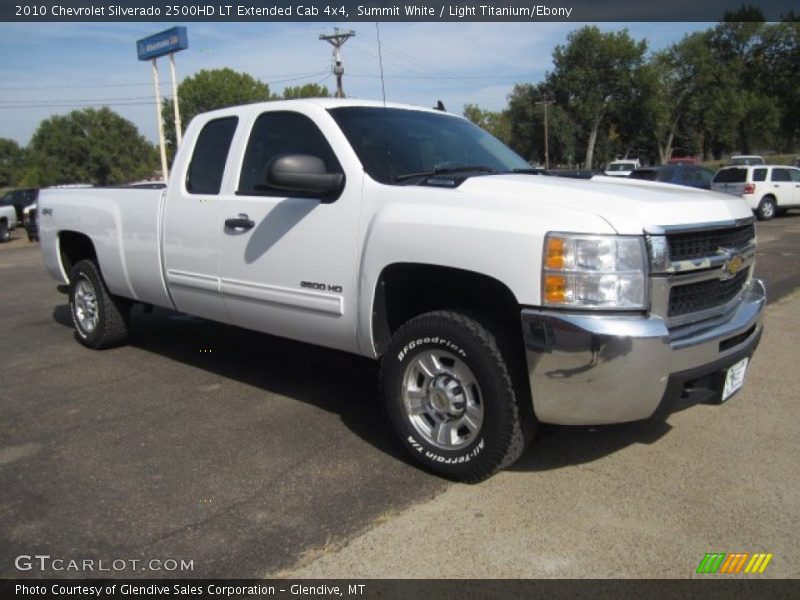 Summit White / Light Titanium/Ebony 2010 Chevrolet Silverado 2500HD LT Extended Cab 4x4