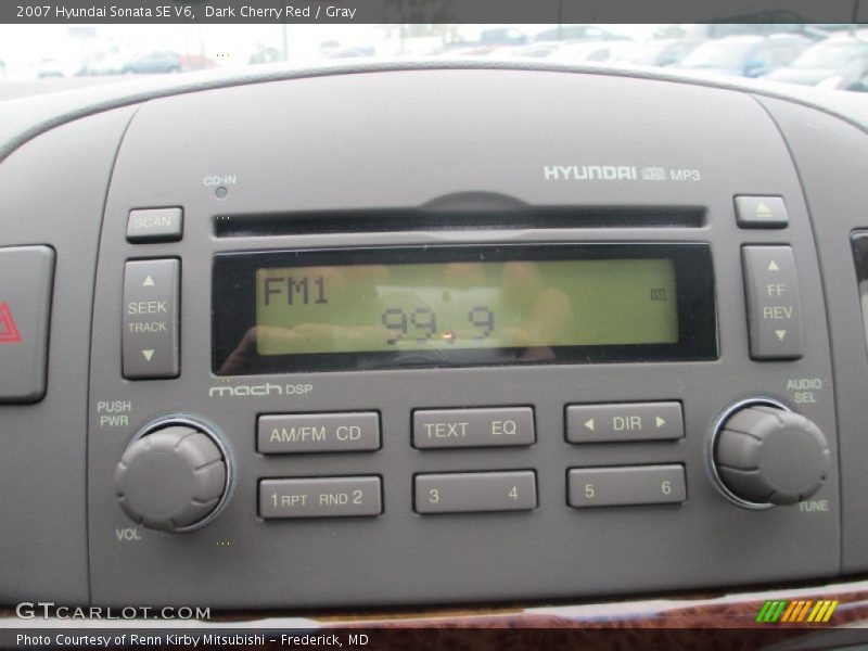 Dark Cherry Red / Gray 2007 Hyundai Sonata SE V6