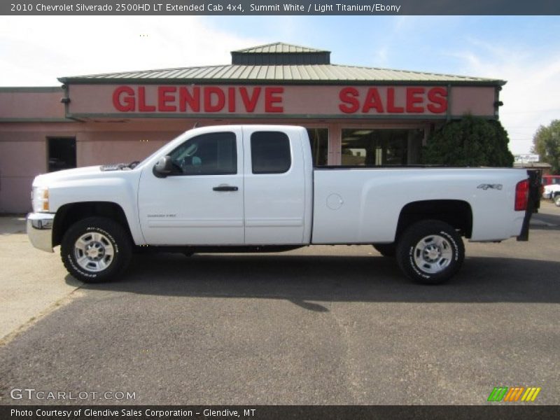 Summit White / Light Titanium/Ebony 2010 Chevrolet Silverado 2500HD LT Extended Cab 4x4