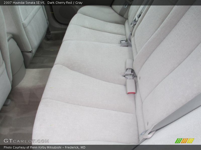 Dark Cherry Red / Gray 2007 Hyundai Sonata SE V6