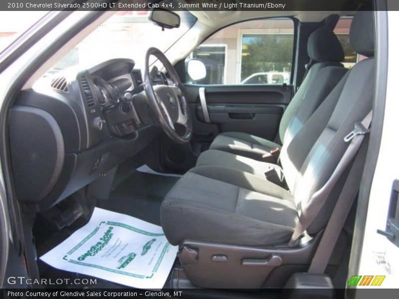 Summit White / Light Titanium/Ebony 2010 Chevrolet Silverado 2500HD LT Extended Cab 4x4