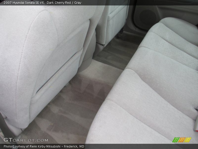 Dark Cherry Red / Gray 2007 Hyundai Sonata SE V6