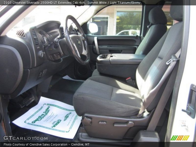 Summit White / Light Titanium/Ebony 2010 Chevrolet Silverado 2500HD LT Extended Cab 4x4