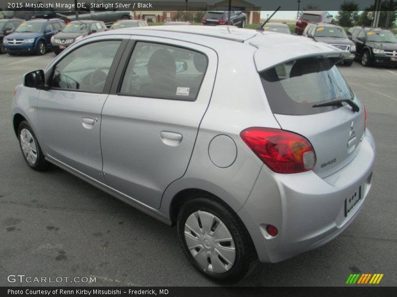 Starlight Silver / Black 2015 Mitsubishi Mirage DE