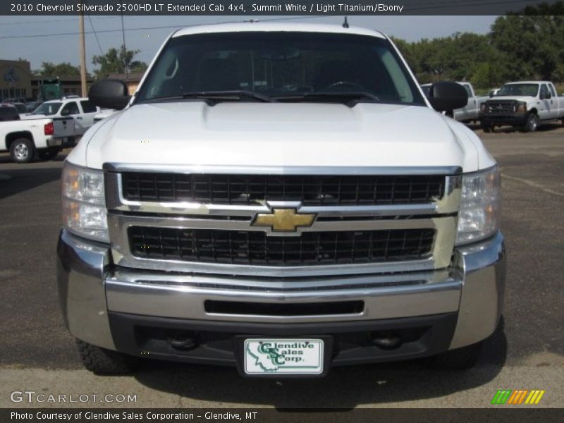 Summit White / Light Titanium/Ebony 2010 Chevrolet Silverado 2500HD LT Extended Cab 4x4