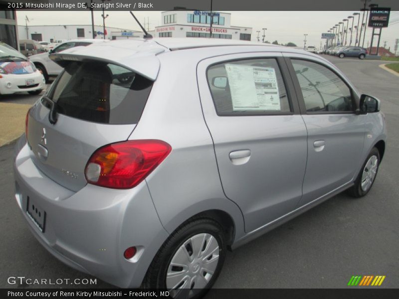 Starlight Silver / Black 2015 Mitsubishi Mirage DE