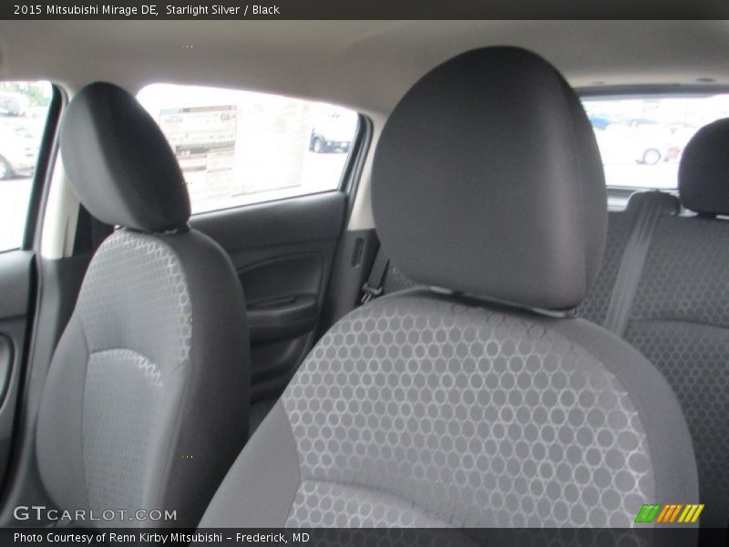 Starlight Silver / Black 2015 Mitsubishi Mirage DE