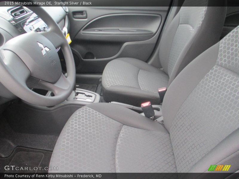 Starlight Silver / Black 2015 Mitsubishi Mirage DE