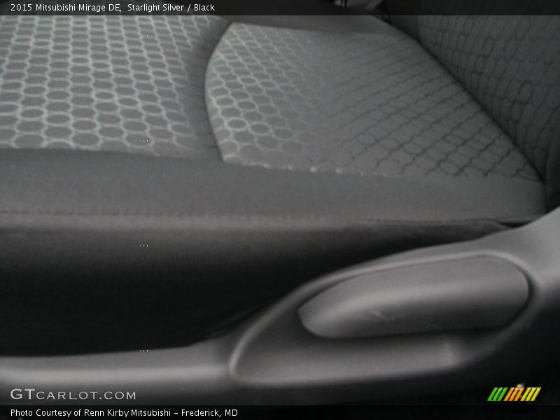 Starlight Silver / Black 2015 Mitsubishi Mirage DE