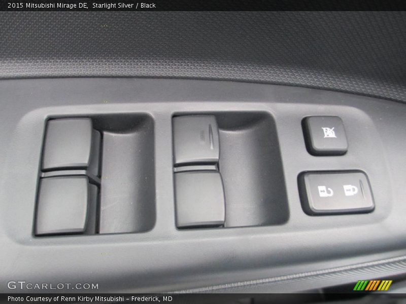 Starlight Silver / Black 2015 Mitsubishi Mirage DE