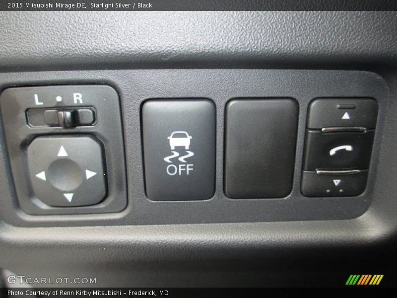 Starlight Silver / Black 2015 Mitsubishi Mirage DE