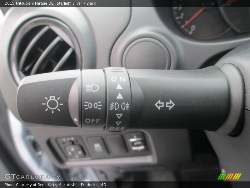 Starlight Silver / Black 2015 Mitsubishi Mirage DE