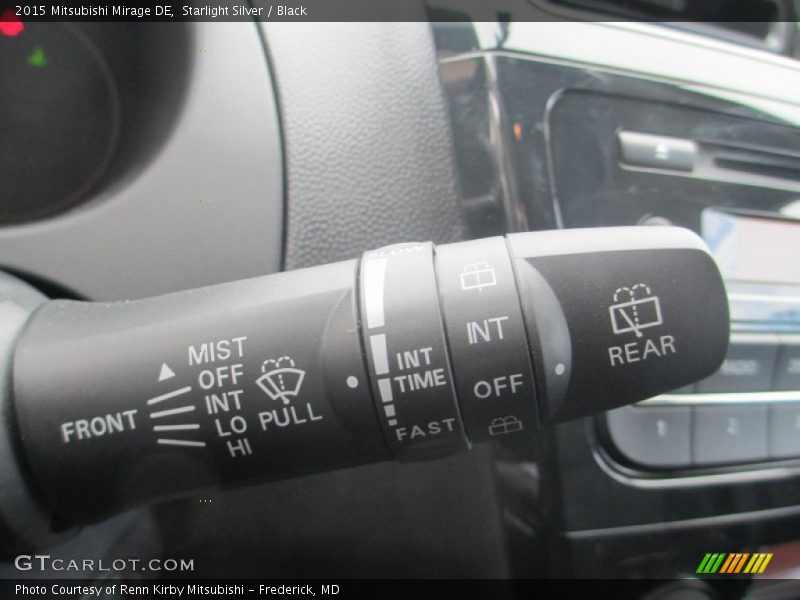 Starlight Silver / Black 2015 Mitsubishi Mirage DE