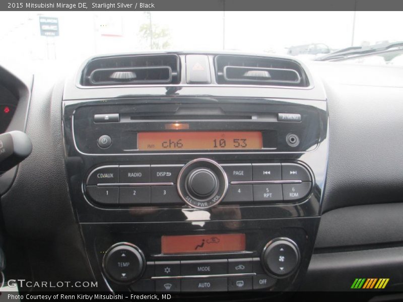 Starlight Silver / Black 2015 Mitsubishi Mirage DE