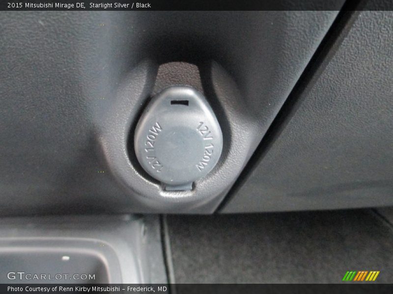 Starlight Silver / Black 2015 Mitsubishi Mirage DE