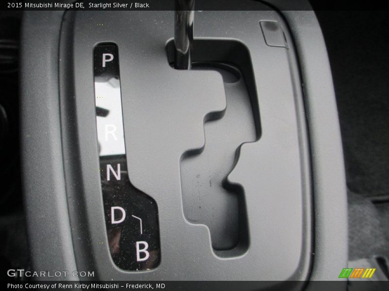 Starlight Silver / Black 2015 Mitsubishi Mirage DE